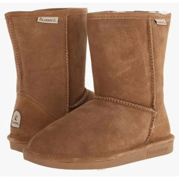 BEARPAW Eva Short Boots NIB - Picture 1 of 9